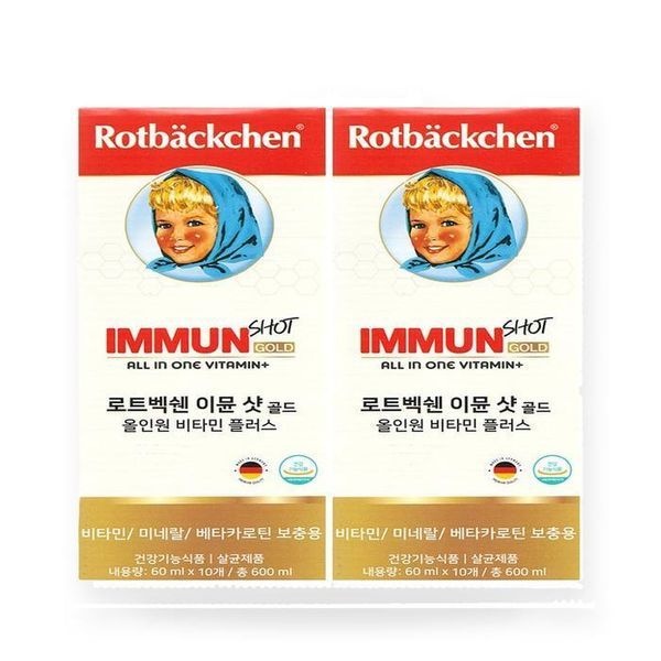 [하프클럽]로트벡쉔 이뮨 샷 골드 올인원 비타민 플러스 60ml x 10개입 2박스(SH)