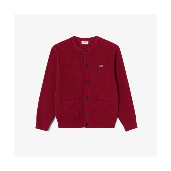 라코스테 [라코스테] LACOSTE 남성 26FW 방모 C넥 가디건 AH603E-56N 240 40B1593659 AH603E56N240