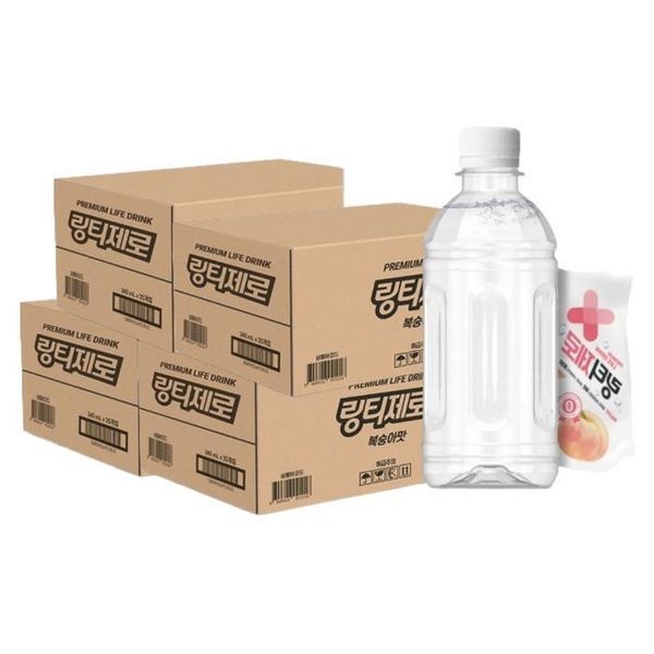 sellerhub [하프클럽]링티 제로 복숭아맛 무라벨 340ml 80개