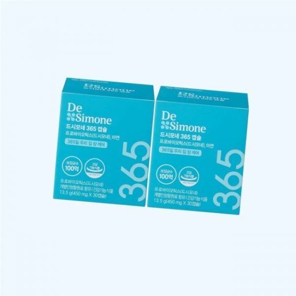 [오늘출발] 드시모네 365 캡슐 (100억+아연) 30캡슐 2개 365캡슐 450mg x 4916105