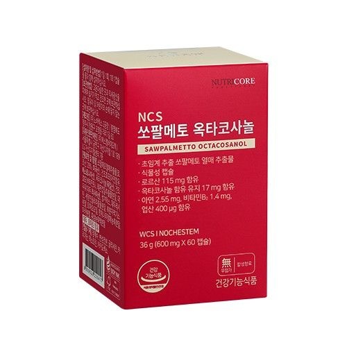 뉴트리코어 [뉴트리코어] 쏘팔메토 옥타코사놀 60캡슐 x 1박스