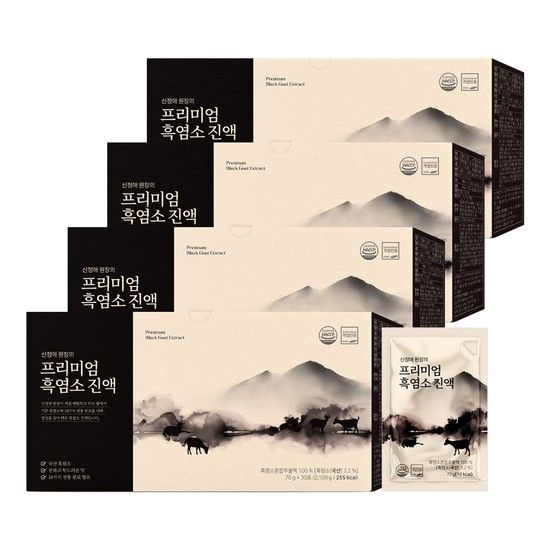 신정애 원장의 프리미엄 제천 흑염소진액 30포 x 4박스