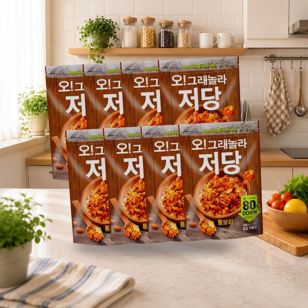오리온 오그래놀라 저당 통보리 360g x 8개
