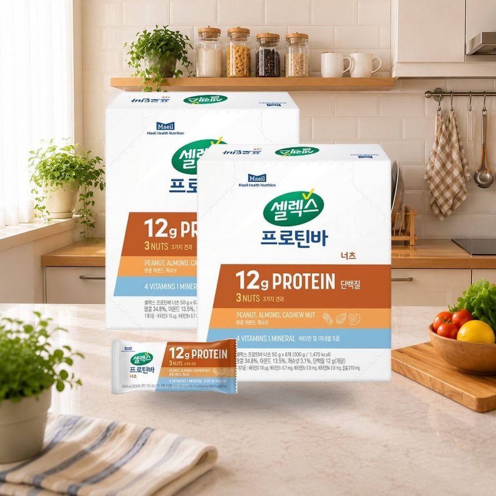 셀렉스 프로틴바 너츠 50g 12개