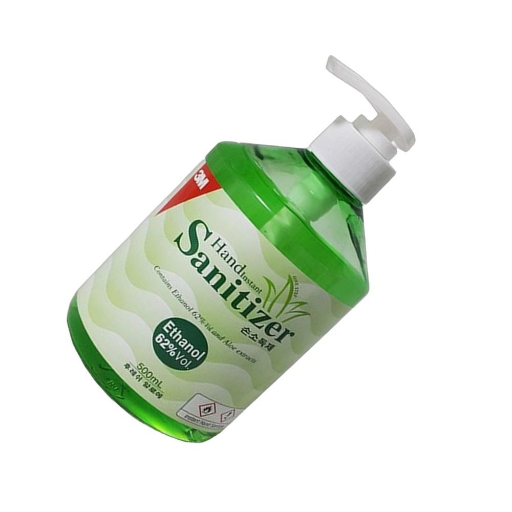 3M 젤 병원용 휴대용 손청결 손소독제 알로에 새니타이져 펌프 손소독제 500ml 1개