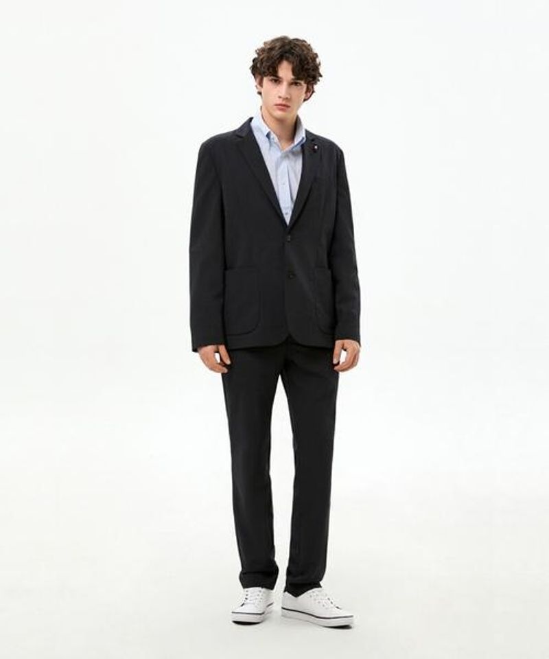 <매장정품> TOMMY HILFIGER 타미힐피거 라이트웨이트 썸머 셋업 블레이저 (T12G1WJB794ML1DW5) T12G1WJB794ML1DW5 2035812