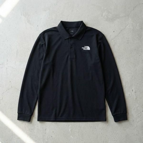 노스페이스 NT7QS00B 남성 쿨맥스 프라임 긴팔 카라 폴로 METAL GRAY