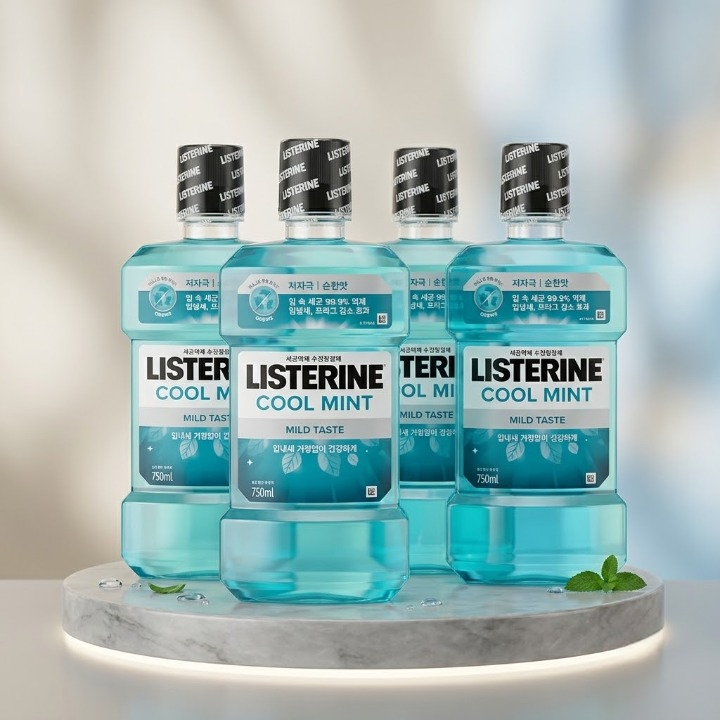 리스테린 쿨민트 마일드 750ml x4