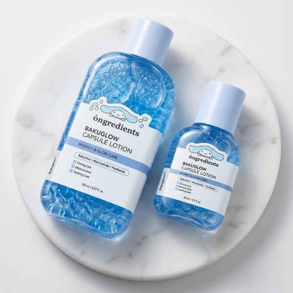 [9월 픽/산리오캐릭터즈] 온그리디언츠 바쿠글로우 캡슐 로션 150ml 기획 +30ml+시나모롤 장바구니 609151