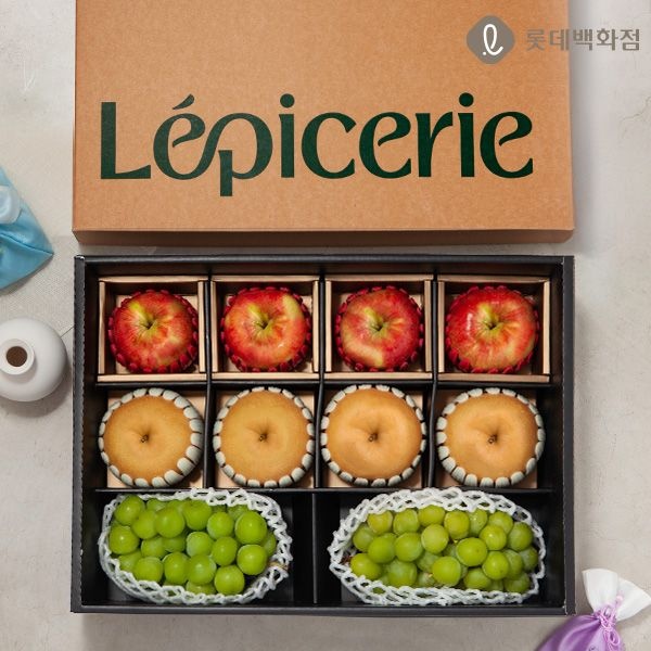 [롯데백화점] 자연맛남 레피세리 과일 혼합2호 6kg(사과4개+배4개+샤인2개) 선물세트