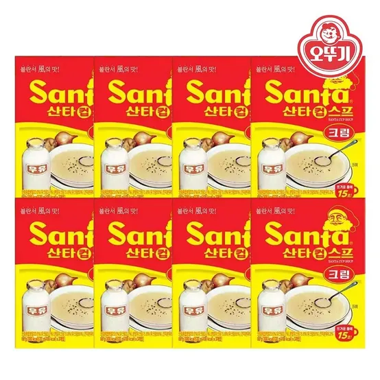 오뚜기 산타 컵 크림스프(22Gx3)x8개 총24개입