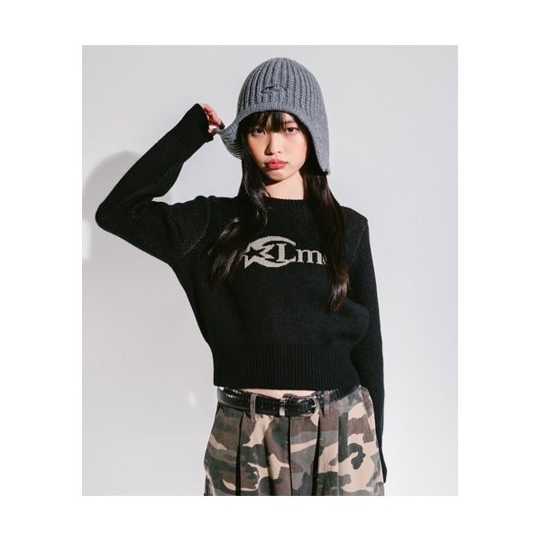 엘엠씨 [엘엠씨(진유니)] 엘엠씨 WM STAR LOGO CROPPED KNIT black 4494185 0LM44FKN821BLK