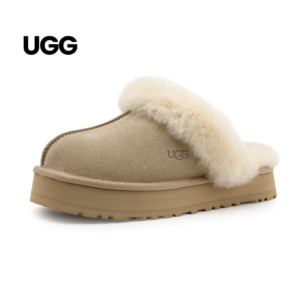 [오늘출발] 어그 UGG 디스케트 여성 플랫폼 뮬 털 슬리퍼 (1122550-SAN)