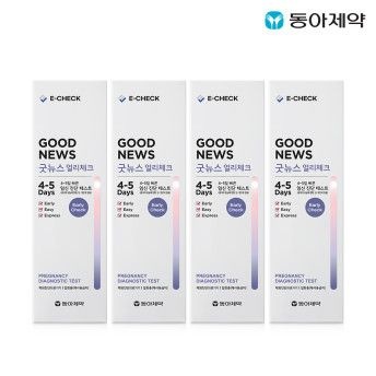 동아제약 굿뉴스 얼리체크 임신테스트기 4개입 얼리 빠른 임테기
