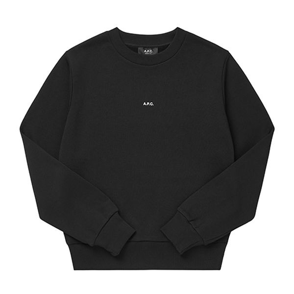 아페쎄 COHBX F27912 TZC NOIR/BLANC 마이크로 로고 박시 여성 맨투맨