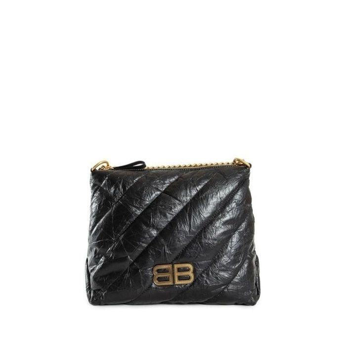 발렌시아가 라프리마 발렌시아가 크러쉬 스몰 퀼티드 호보백 블랙 806479210J1 1000