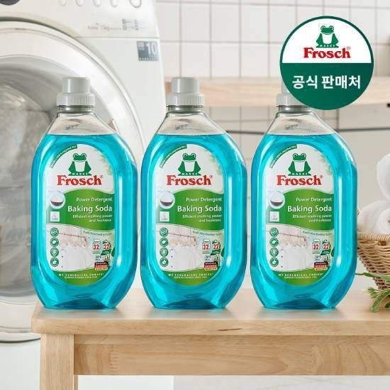 프로쉬 독일 베이킹소다 세탁세제(흰옷케어) 1.5L 3개