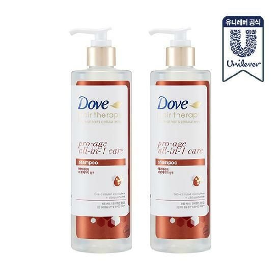 유니레버(주) 도브 헤어테라피 프로에이지 샴푸 380ml x 2개[소비기한 27년 3월까지]