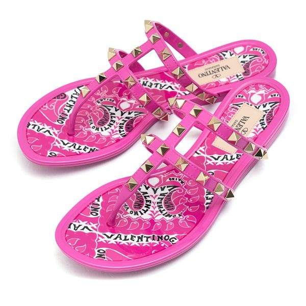 발렌티노 라프리마 [VALENTINO] 발렌티노 여성 락스터드 샌들 2W2S0T84-PUW-K6P
