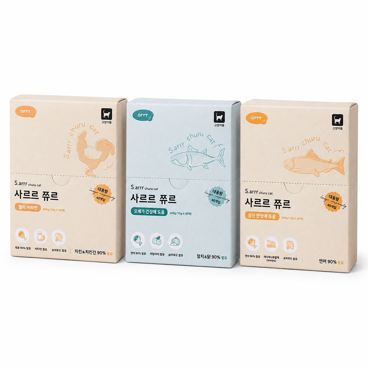 (주)미소/경기도 남양주시 진접읍 경북대로바람골길 42-185 동원아르르 사르르 쮸르 짜먹는 고양이간식 심신안정