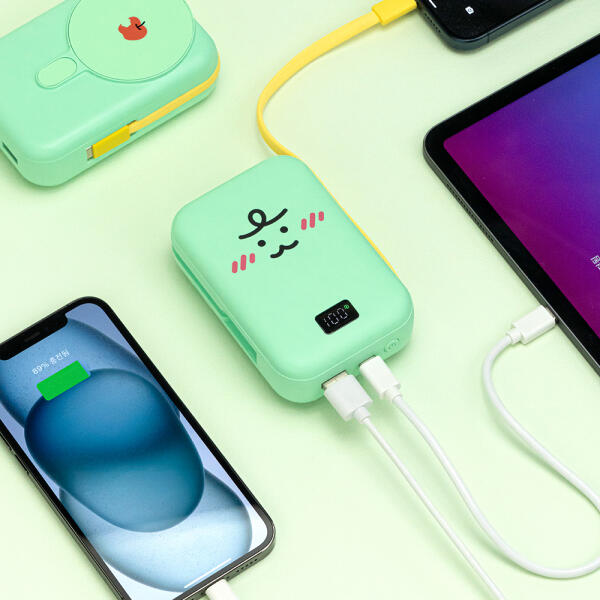 아트박스/카카오프렌즈 니니즈 죠르디 케이블형 맥세이프 보조배터리 20000m