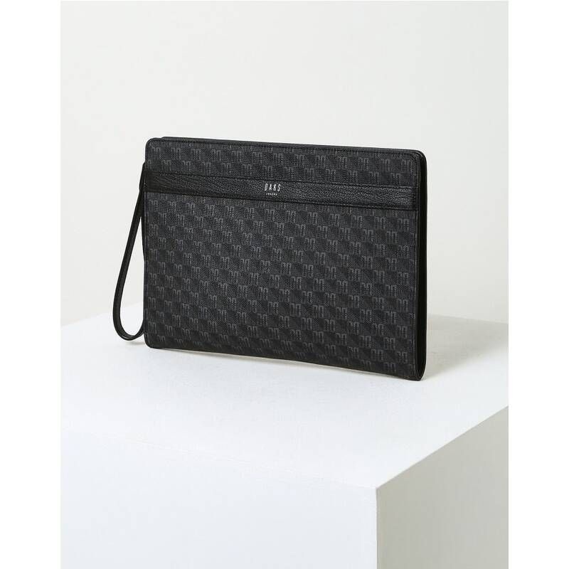 <매장정품> DAKS 닥스 LL[선물포장]블랙 로고패턴 가죽 클러치백 DBBA3F034 DBBA3E034BK-LL 2006907