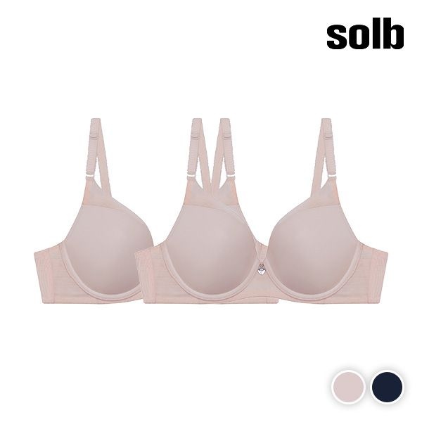 솔브 [1+1] 올라운더 더블 와이어 브라 (SSET822)