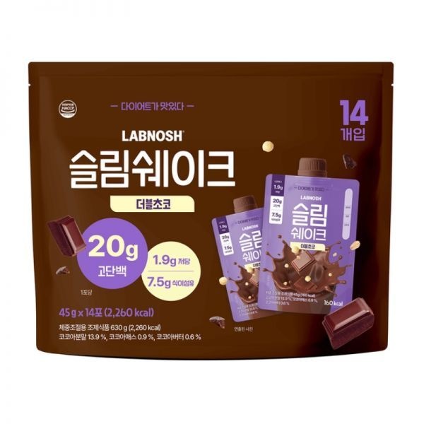 랩노쉬 슬림쉐이크 45g x 14개 - 초코맛 699894