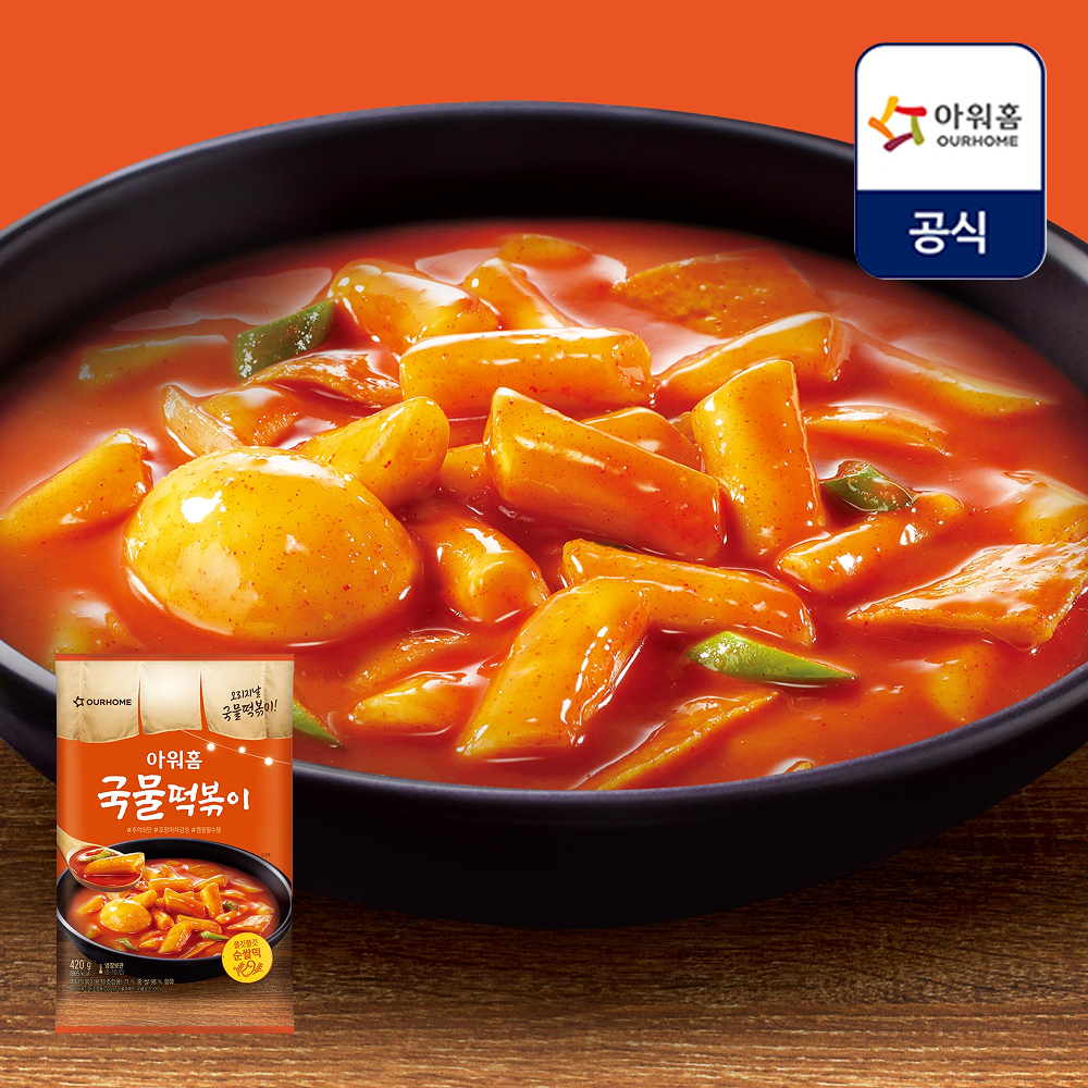 [APP전용] [아워홈] 국물떡볶이 420g x 4팩