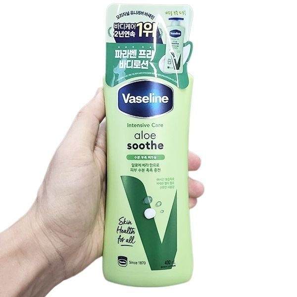 바세린 인텐시브 케어 알로에 수드 로션 400ml x 1개
