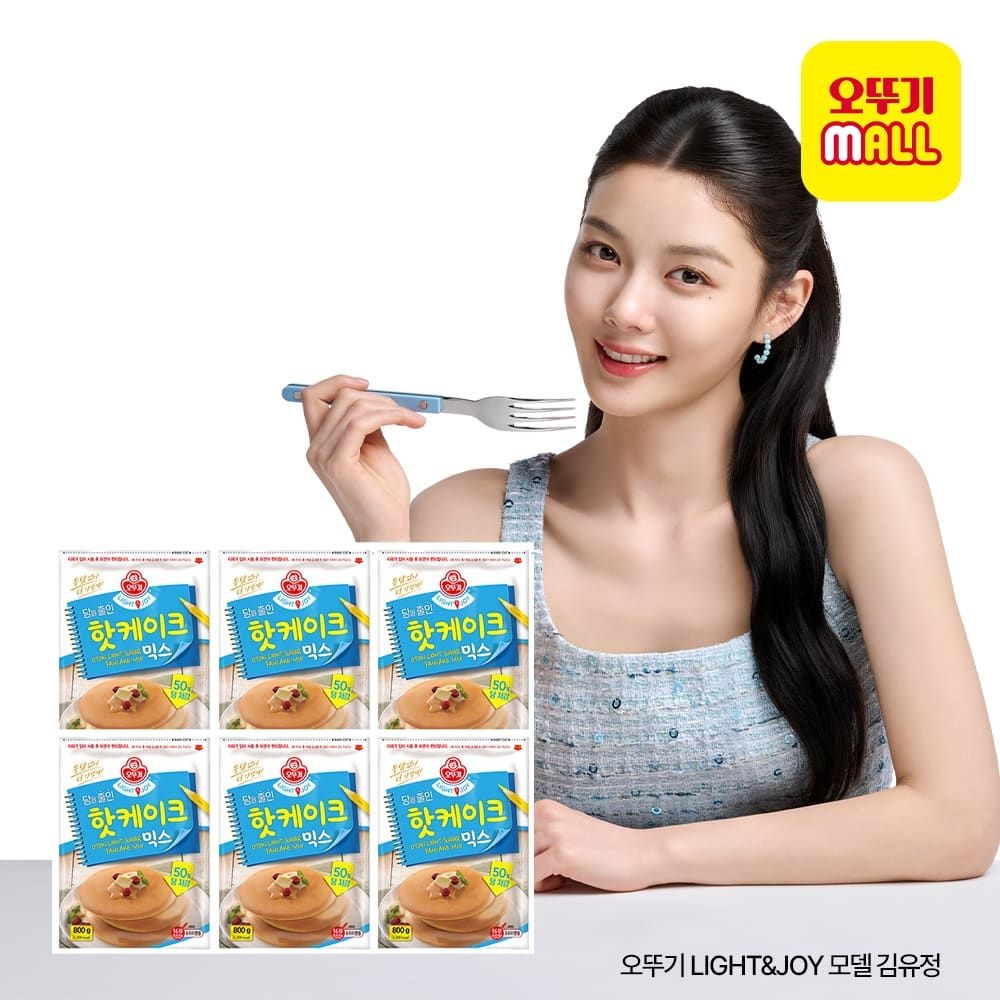 오뚜기 (현대Hmall) [오뚜기] LightJoy 당을줄인 핫케이크믹스 800g 6개