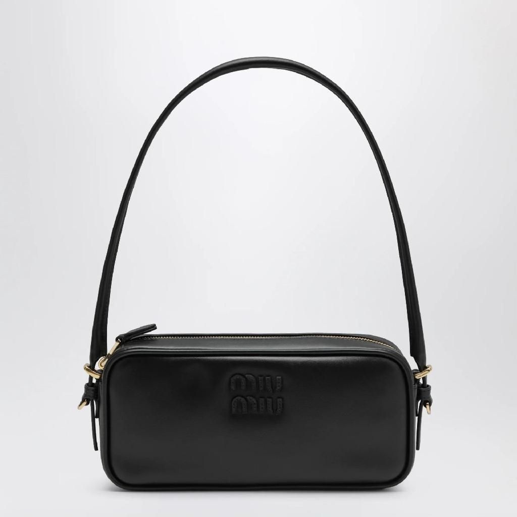 [해외] 미우미우 Miu Miu 가죽 블랙 파우치 5NE024AF8W/XL_MIU-F0002_100-U