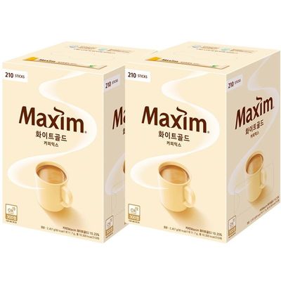 동서 맥심 화이트골드 커피믹스 210Tx 2개