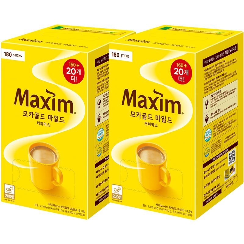 맥심 동서 맥심 모카골드 커피믹스 180T x 2개