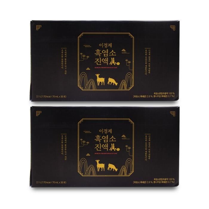 [기타] 이경제흑염소진액 이경제 흑염소진액 진 70ml x 30포 X 2박스 I SH