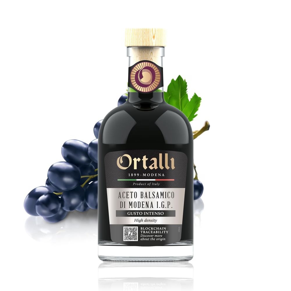 오탈리 아세토 디 모데나 프리미엄 발사믹 식초 Ortalli 클레리아 고밀도, 250ml, 1개