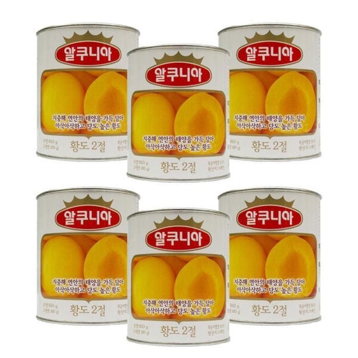 (현대Hmall) 농심 알쿠니아 황도2절 850g 6개