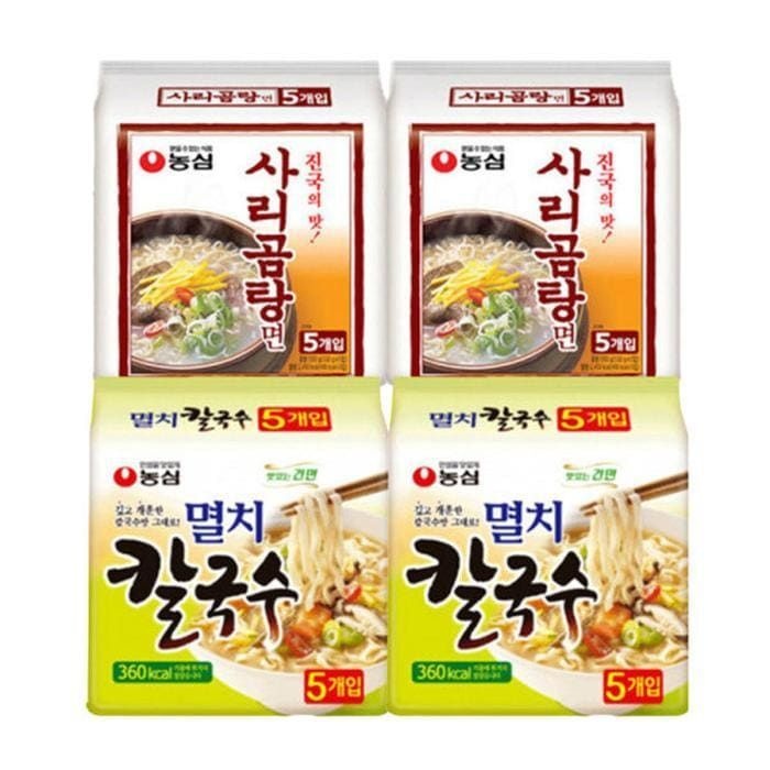 (현대Hmall) 사리곰탕면 10개+멸치칼국수10개 총20개