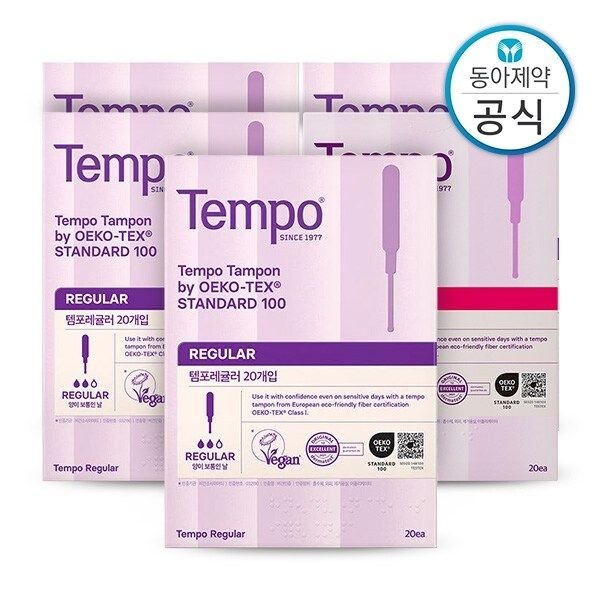 템포 탐폰 체내형생리대 레귤러/슈퍼 100매
