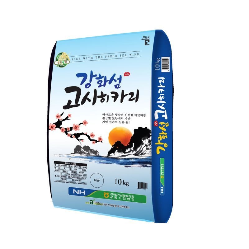 강화섬쌀 2026년햅쌀/ 강화섬쌀 고시히카리20kg(10kg x 2개)/ 강화군농협