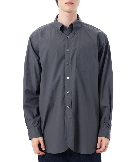 ENGINEERED GARMENTS ENGINEERED GARMENTS 19 Century BD Shirt A - Charcoal 100's 2Ply Broadcloth 25S1A001-QT001-ET035 19