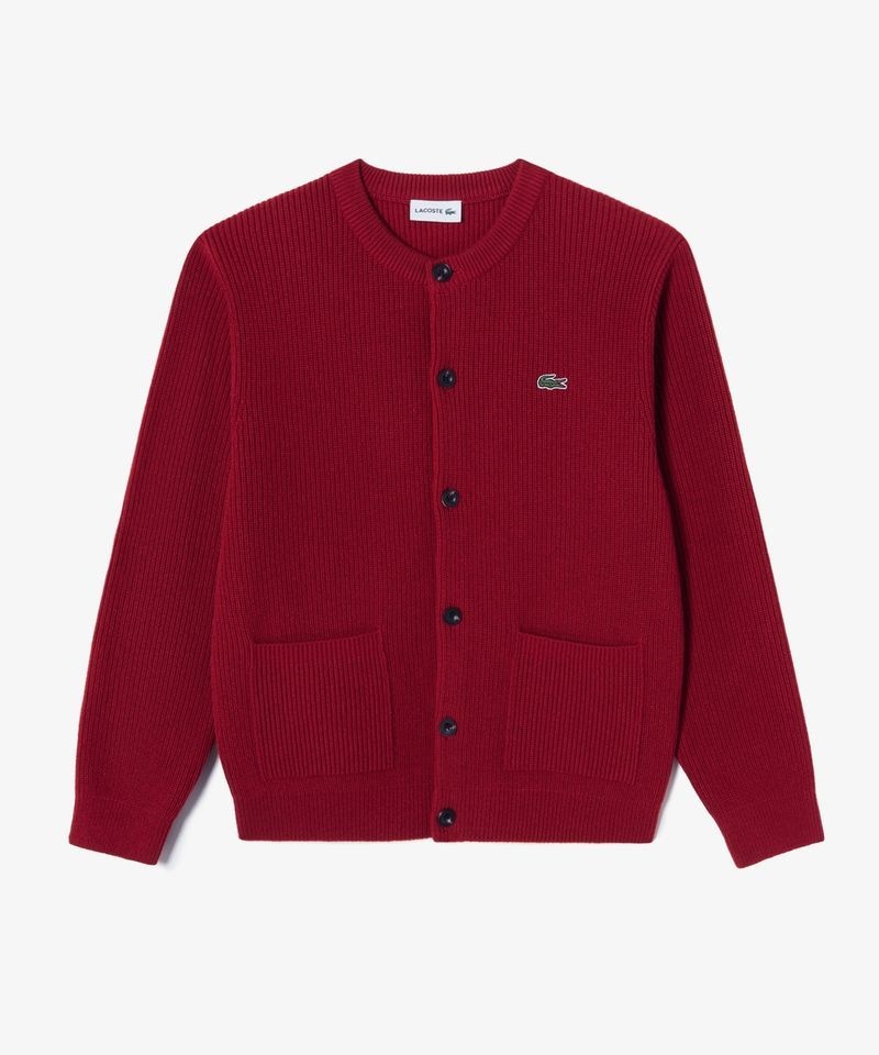라코스테 LACOSTE 남성 방모 C넥 가디건 AH603E-56N 240AH603E-56N240 164109