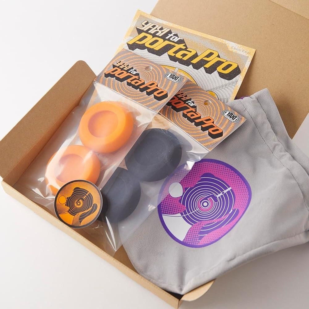[해외] YAXI Koss PORTAPRO용 EARPADS 2쌍+파우치 ((오렌지+블랙)+파우치) 445023