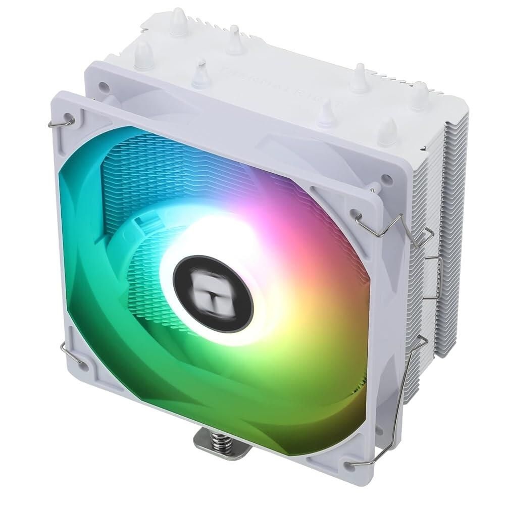 [해외] Thermalright Assassin X 120R SE ARGB 화이트 CPU 에어 쿨러, L-C12CW-S PWM 저소음 팬 5V 3핀 LED, AM4/AM5/인텔 lga1851/1700/1150/1151/1200,