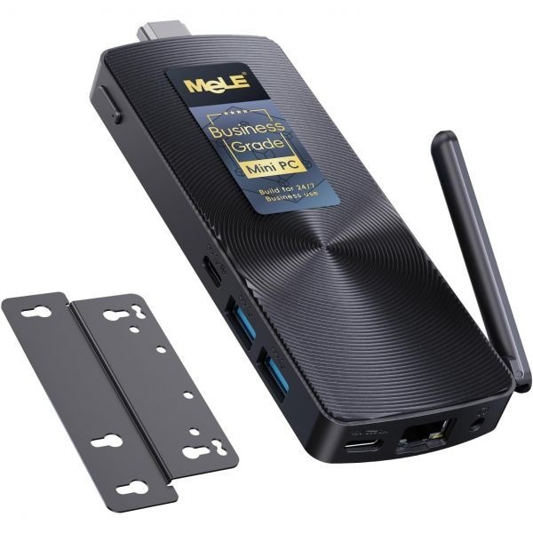 [해외] MeLE 팬리스 미니 PC 스틱 PCG02 Windows 11 Pro가 설치된 N100 컴퓨트 8GB 128GB 마이크로 데스크톱 컴퓨터 모든 USB C 비즈니