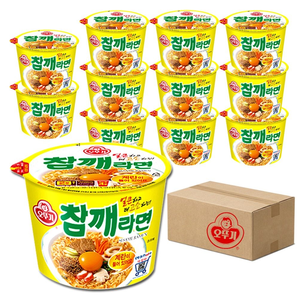 오뚜기 참깨라면 큰사발 110g 12입