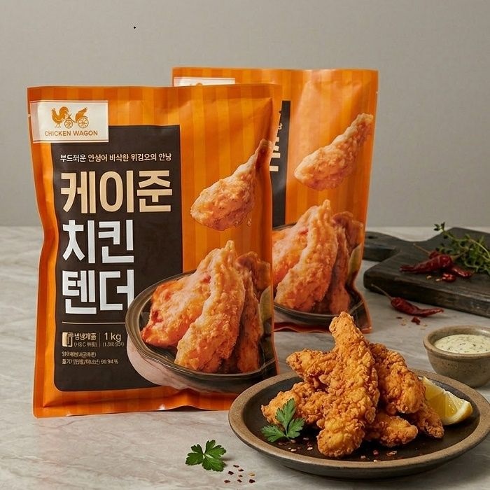 마니커 케이준치킨텐더 1kg +1kg 국내산 안심