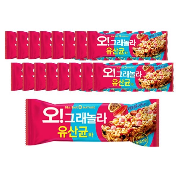 오리온 마켓오 오!그래놀라 유산균바 35g 15개