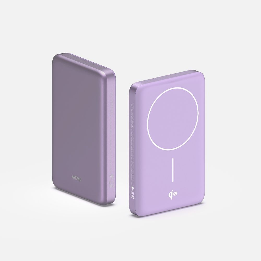 아트뮤 Qi2 15W 맥세이프 슬림 고속 보조배터리 10000mAh QB210 퍼플