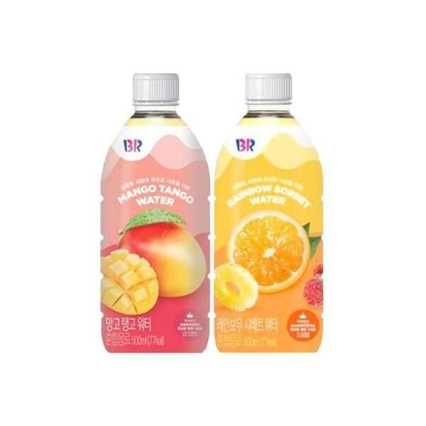 [셀러허브 식품] [룽스_6911]BR 워터 500ml 망고탱고 레인보우샤베트